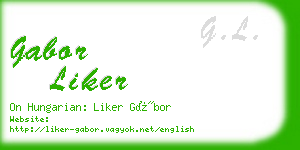 gabor liker business card